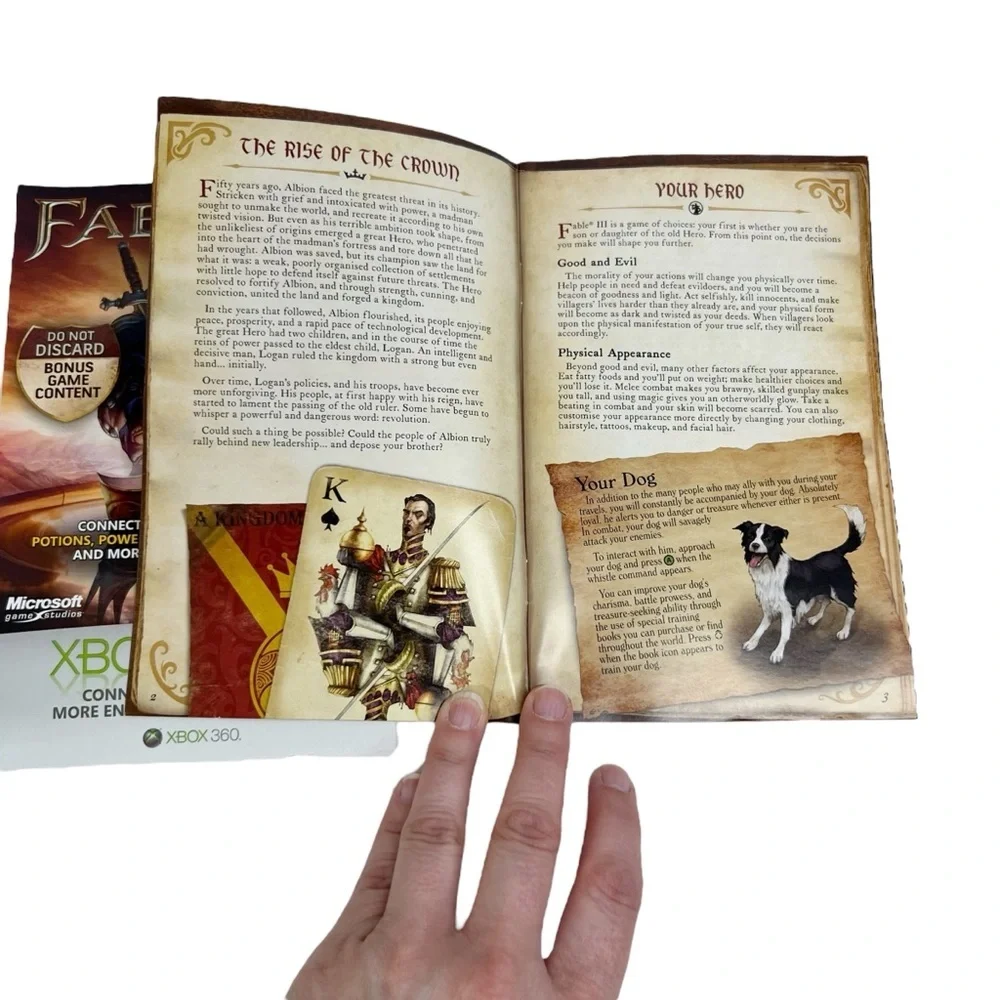 Fable 3 III Xbox 360 Preowned Original Case & Manual User Guide
